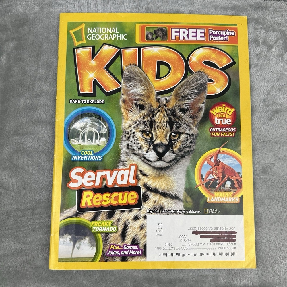 National Geographic KIDS Magazine May 2012 Serval Rescue